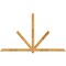 Ekena Millwork Kennewick Rough Sawn Timber Gable Bracket, Western Red Cedar, 108"W x 63"H x 4"D x 4"F, 14/12 Pitch GBW108X63X0404KEN00RWR - alternate 1